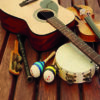 eveil musical enfant guitare violon maracas