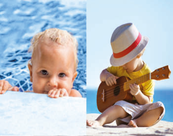 activités bébé musicien ou bebe nageur