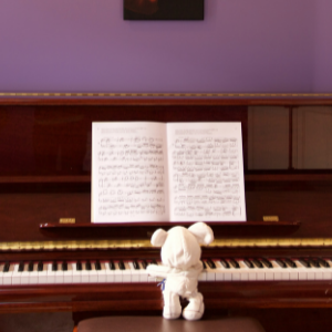 doudou qui joue au piano